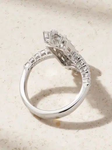YEPREM 18-karat White Gold Diamond Ring | Thumbnail 3