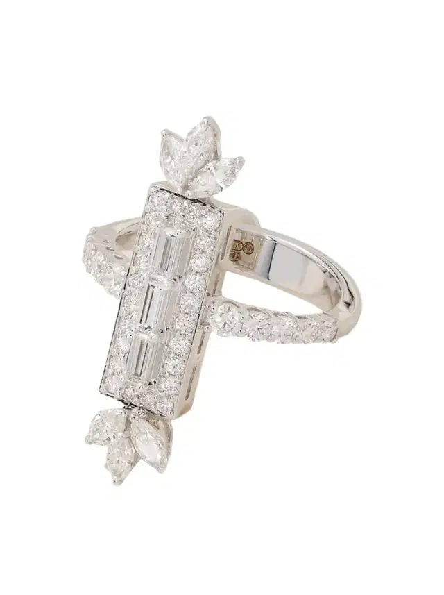 YEPREM 18-karat White Gold Diamond Ring