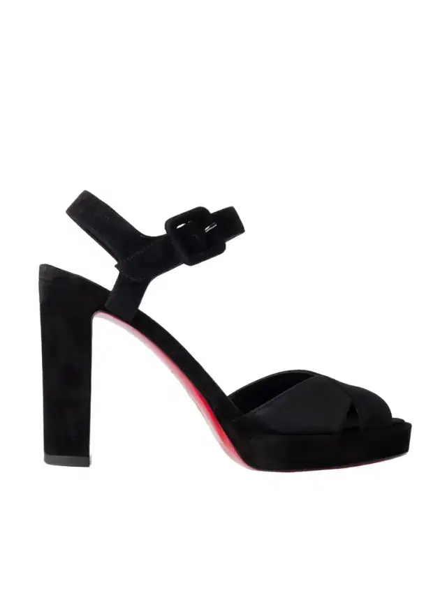 Christian Louboutin Cora 100 Suede Platform Sandals