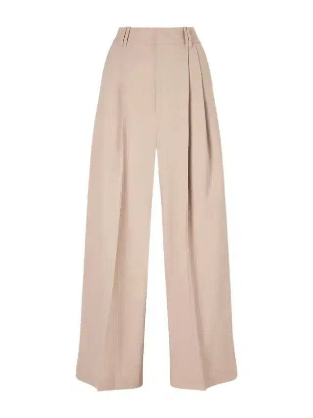 Fatima Pleated Wool-blend Wide-leg Pants