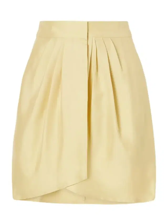 Le Kasha Kamas Silk Pleated Wrap Skirt