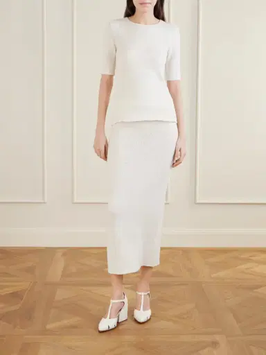 Gabriela Hearst Terranova Silk Midi Skirt | Thumbnail 2 Gabriela Hearst Terranova Silk Midi Skirt | Thumbnail 2