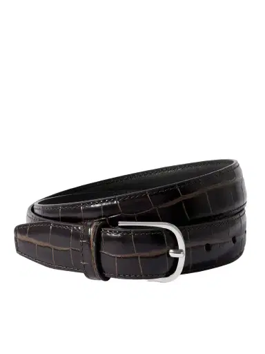 TOTEME Croc-effect Leather Belt | Thumbnail 1 TOTEME Croc-effect Leather Belt | Thumbnail 1