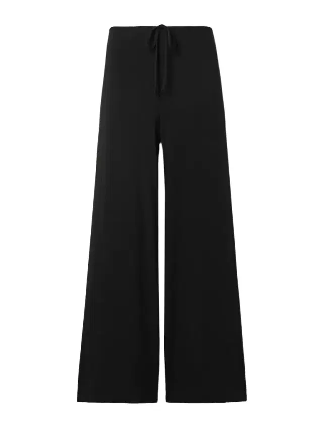 Adriel Stretch-jersey Wide-leg Pants