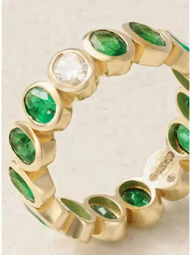 SHAY 18-karat Gold, Emerald And Diamond Ring | Thumbnail 4 SHAY 18-karat Gold, Emerald And Diamond Ring | Thumbnail 4