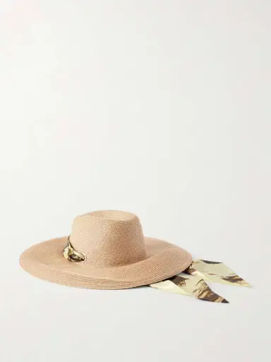Eugenia Kim Cassidy Satin-trimmed Straw Hat | Thumbnail 3