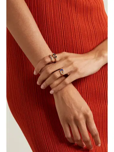 Viltier Magnetic 18-karat Gold, Lapis Lazuli And Diamond Ring | Thumbnail 6 Viltier Magnetic 18-karat Gold, Lapis Lazuli And Diamond Ring | Thumbnail 6