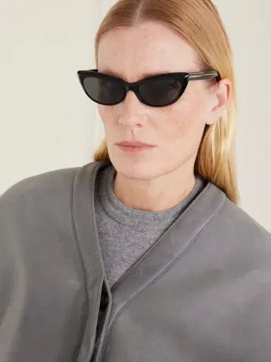 Oliver Peoples + Khaite 1963c Cat-eye Acetate Sunglasses | Thumbnail 2