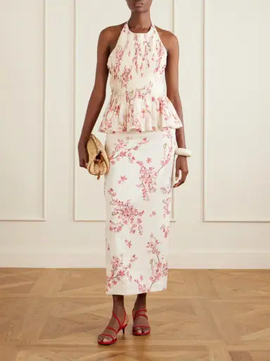 Agua by Agua Bendita Lirica Cauca Floral-print Linen Maxi Skirt | Thumbnail 2 Agua by Agua Bendita Lirica Cauca Floral-print Linen Maxi Skirt | Thumbnail 2
