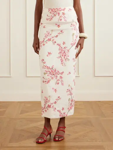 Agua by Agua Bendita Lirica Cauca Floral-print Linen Maxi Skirt | Thumbnail 3 Agua by Agua Bendita Lirica Cauca Floral-print Linen Maxi Skirt | Thumbnail 3