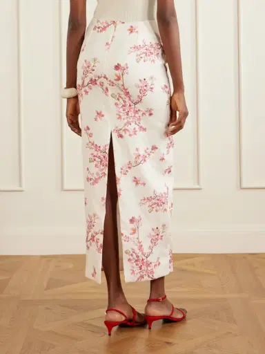 Agua by Agua Bendita Lirica Cauca Floral-print Linen Maxi Skirt | Thumbnail 4 Agua by Agua Bendita Lirica Cauca Floral-print Linen Maxi Skirt | Thumbnail 4