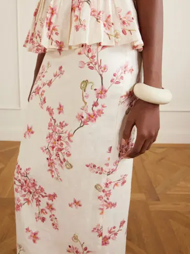 Agua by Agua Bendita Lirica Cauca Floral-print Linen Maxi Skirt | Thumbnail 5 Agua by Agua Bendita Lirica Cauca Floral-print Linen Maxi Skirt | Thumbnail 5