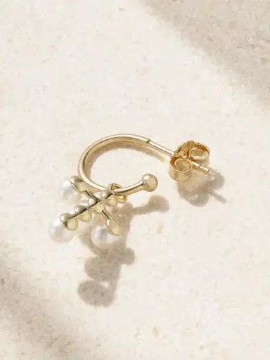 Mizuki 14-karat Gold Pearl Single Earring | Thumbnail 3