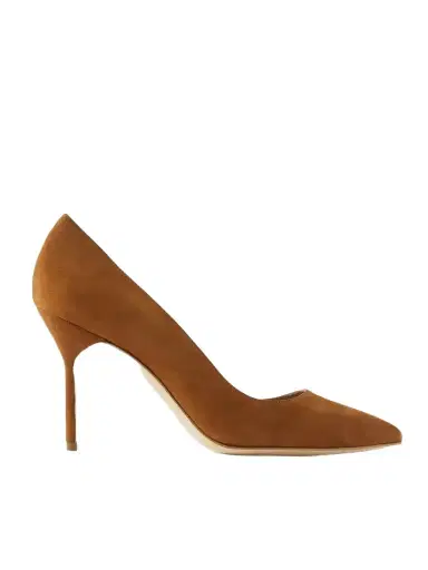 Manolo Blahnik Bb 90 Suede Pumps | Thumbnail 1
