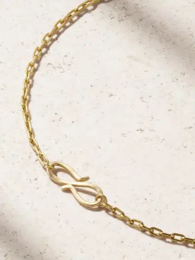 Ileana Makri Falling Leaves 18-karat Gold Diamond Necklace | Thumbnail 3