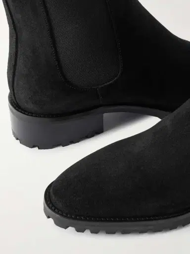 Manolo Blahnik Chelata 30 Suede Chelsea Boots | Thumbnail 4 Manolo Blahnik Chelata 30 Suede Chelsea Boots | Thumbnail 4