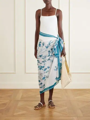 Erdem Floral-print Cotton-voile Pareo | Thumbnail 2