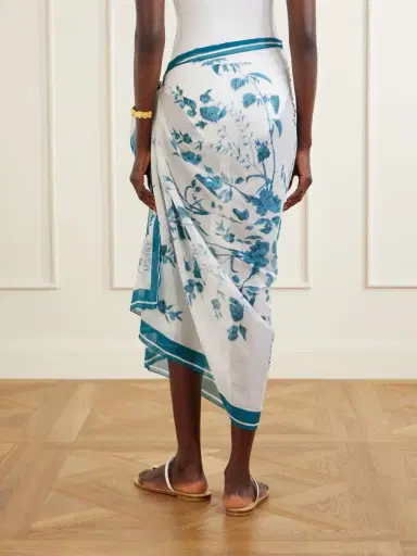 Erdem Floral-print Cotton-voile Pareo | Thumbnail 4
