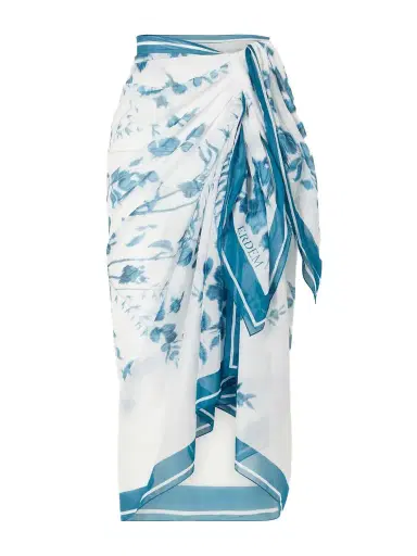 Erdem Floral-print Cotton-voile Pareo | Thumbnail 1