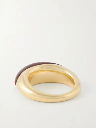 LIÉ STUDIO Beatrice Gold-plated Silver And Jasper Ring | Thumbnail 3