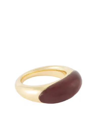 LIÉ STUDIO Beatrice Gold-plated Silver And Jasper Ring | Thumbnail 1
