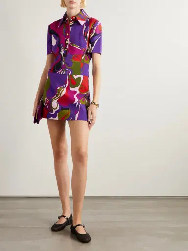 PUCCI Printed Cady Mini Dress | Thumbnail 2 PUCCI Printed Cady Mini Dress | Thumbnail 2