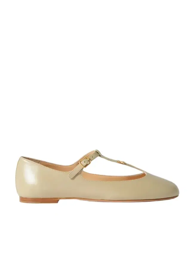 Marcie Embellished Leather Ballet Flats