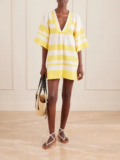 Lemlem Belkis Striped Cotton Kaftan | Thumbnail 2 Lemlem Belkis Striped Cotton Kaftan | Thumbnail 2