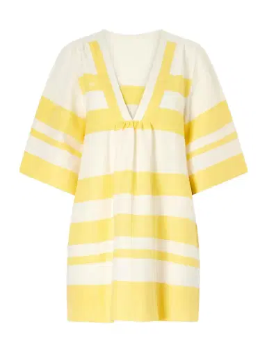 Lemlem Belkis Striped Cotton Kaftan | Thumbnail 1 Lemlem Belkis Striped Cotton Kaftan | Thumbnail 1