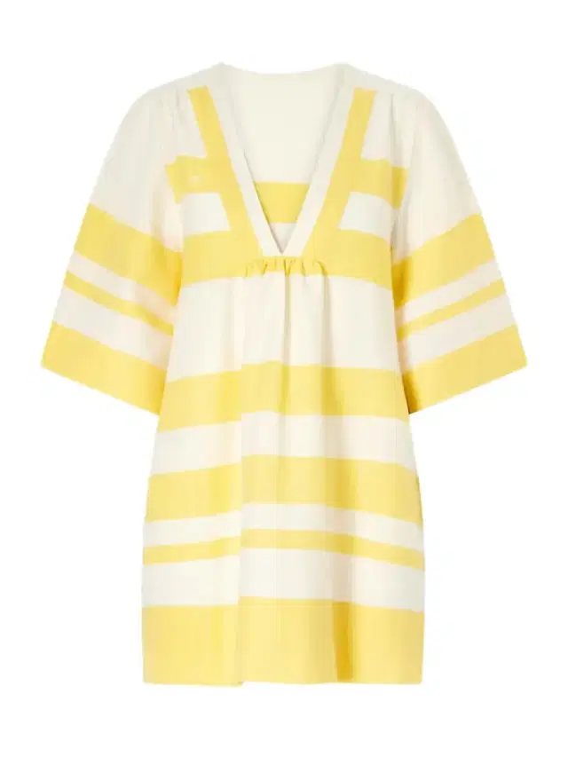 Lemlem Belkis Striped Cotton Kaftan