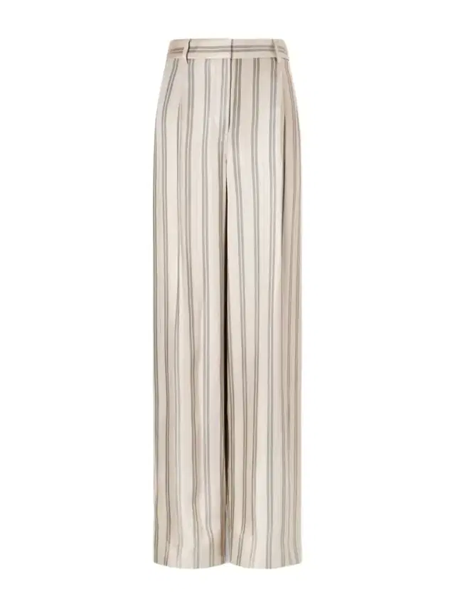 Hudson St Striped Wide-leg Pants