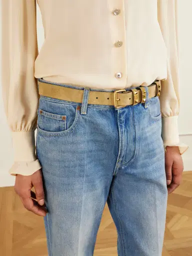 Valentino Garavani Embellished Suede Belt | Thumbnail 2