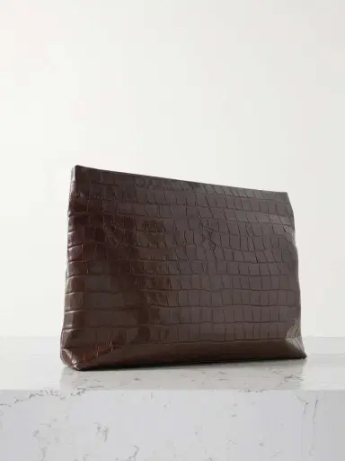 Nili Lotan Jerry Croc-effect Leather Clutch | Thumbnail 3