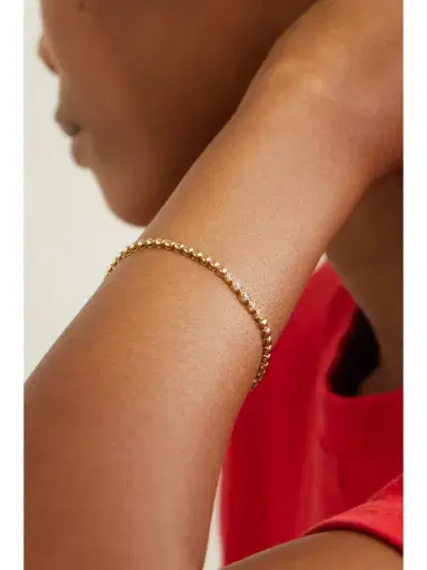 Jennifer Meyer Mini 18-karat Gold Diamond Tennis Bracelet | Thumbnail 2