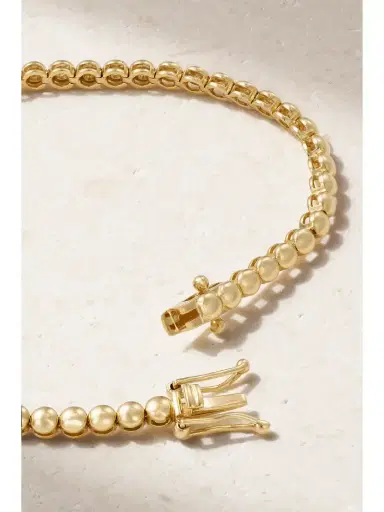 Jennifer Meyer Mini 18-karat Gold Diamond Tennis Bracelet | Thumbnail 3