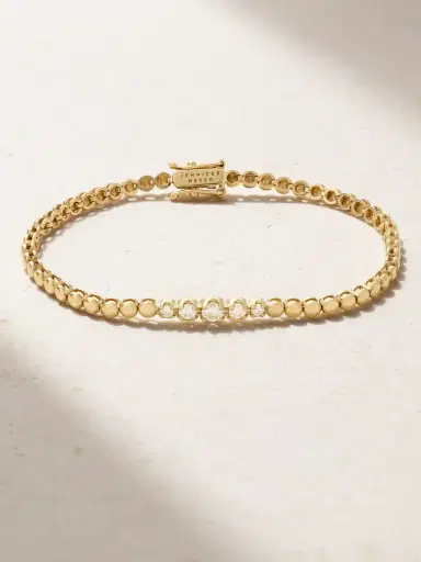 Jennifer Meyer Mini 18-karat Gold Diamond Tennis Bracelet | Thumbnail 1
