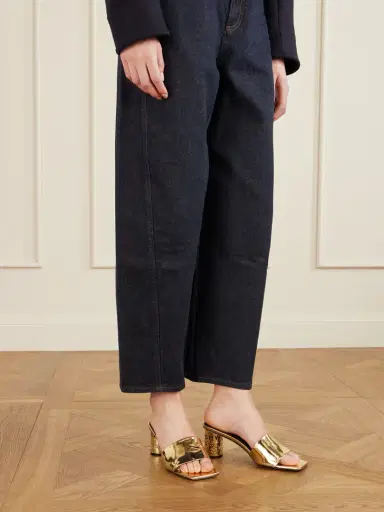 Givenchy Tape Metallic Leather Mules | Thumbnail 2