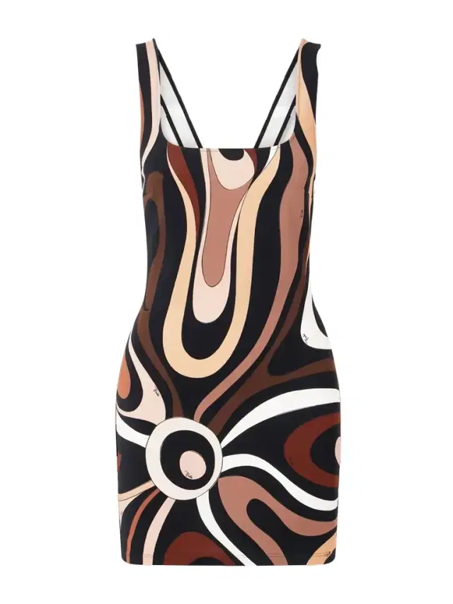 Marmo Printed Jersey Mini Dress
