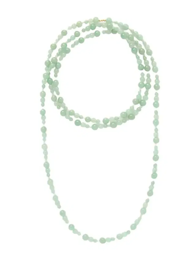 Jennifer Behr Veda Gold-tone Aventurine Necklace