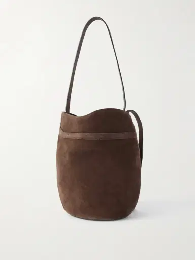 Liffner Buckled Suede Bucket Bag | Thumbnail 3