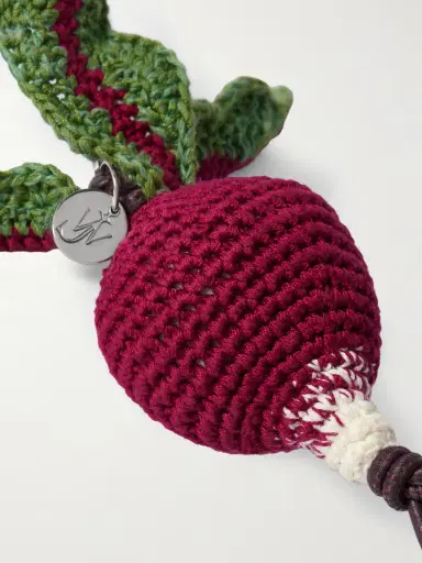 JW Anderson Radish Crocheted Cotton Bag Charm | Thumbnail 4