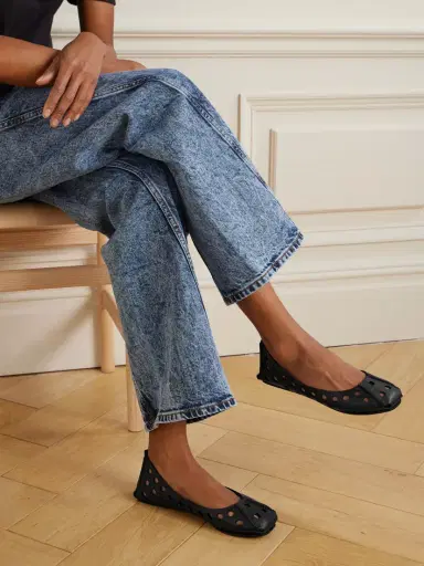 Alaïa Perforated Leather Ballet Flats | Thumbnail 2 Alaïa Perforated Leather Ballet Flats | Thumbnail 2