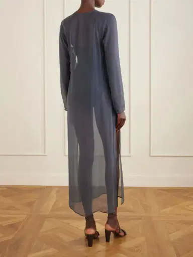 Lemaire Crepe Maxi Dress | Thumbnail 3 Lemaire Crepe Maxi Dress | Thumbnail 3