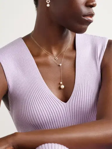 Sophie Bille Brahe Luna 18-karat Recycled Gold Diamond Necklace | Thumbnail 5 Sophie Bille Brahe Luna 18-karat Recycled Gold Diamond Necklace | Thumbnail 5