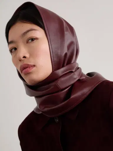 Nour Hammour Leather Headscarf | Thumbnail 2 Nour Hammour Leather Headscarf | Thumbnail 2