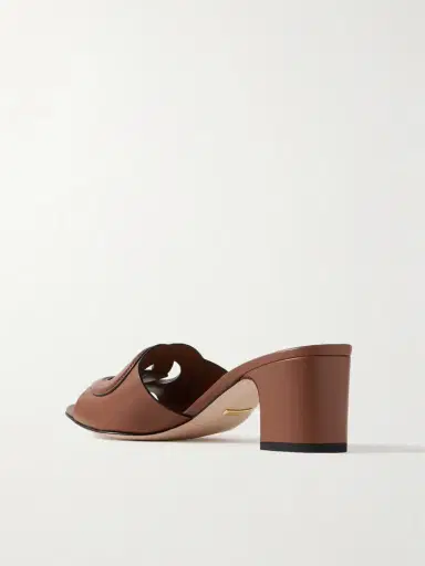 Gucci Cutout Leather Mules | Thumbnail 3