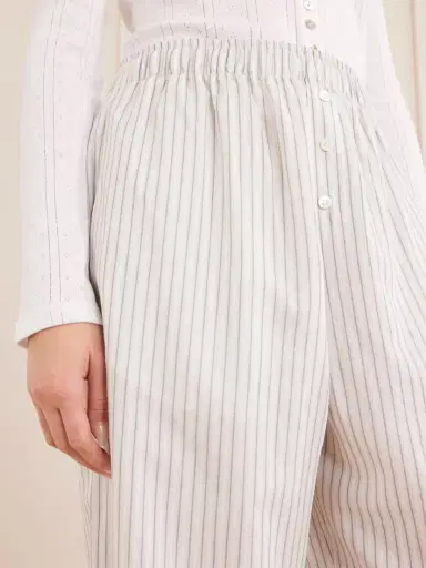 RÓHE Striped Silk And Cotton-blend Wide-leg Pants | Thumbnail 5 RÓHE Striped Silk And Cotton-blend Wide-leg Pants | Thumbnail 5