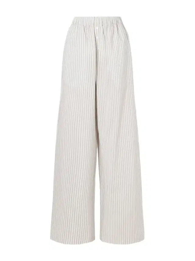RÓHE Striped Silk And Cotton-blend Wide-leg Pants