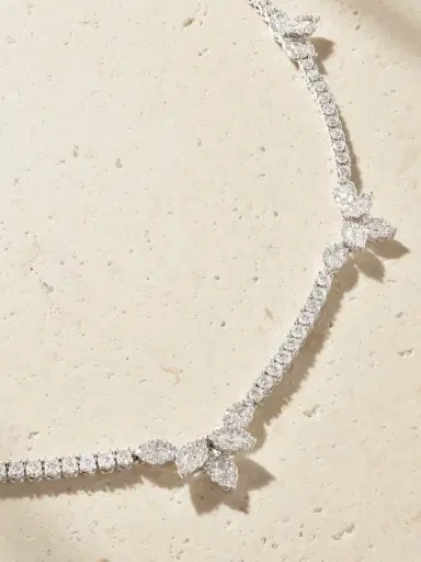 YEPREM 18-karat White Gold Diamond Necklace | Thumbnail 4 YEPREM 18-karat White Gold Diamond Necklace | Thumbnail 4