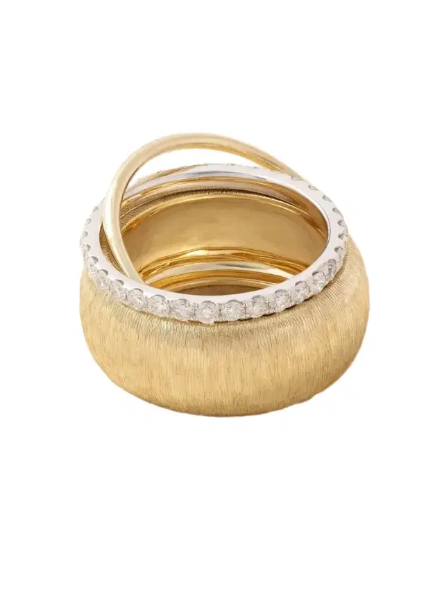 Yvonne Léon Un Deux Trois 9-karat Yellow And White Gold Diamond Ring